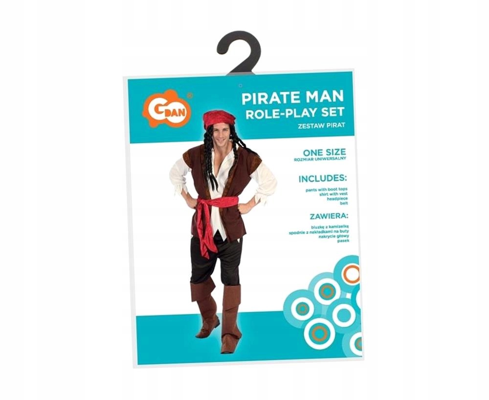 Oblečenie Pirátsky kostým pre dospelých Pirátska pirátska párty Halloween karneval